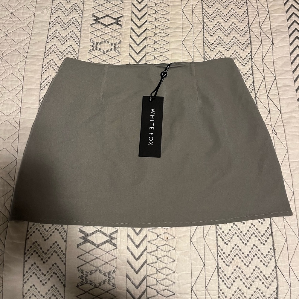Gray Midi Pencil Skirt (Part of Set)